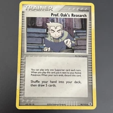 Pokemon Prof. Oaks Research HOLO Reverse Fire Red and Leaf Green 98/112 Uncommon