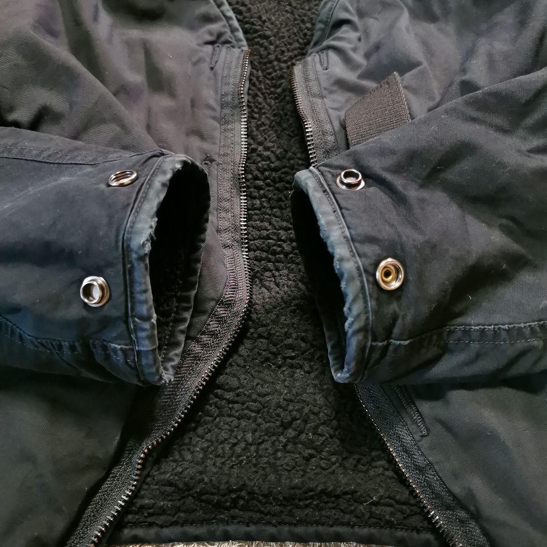 Schott Collarless Boa reversible Jacket Blouson M… - image 13