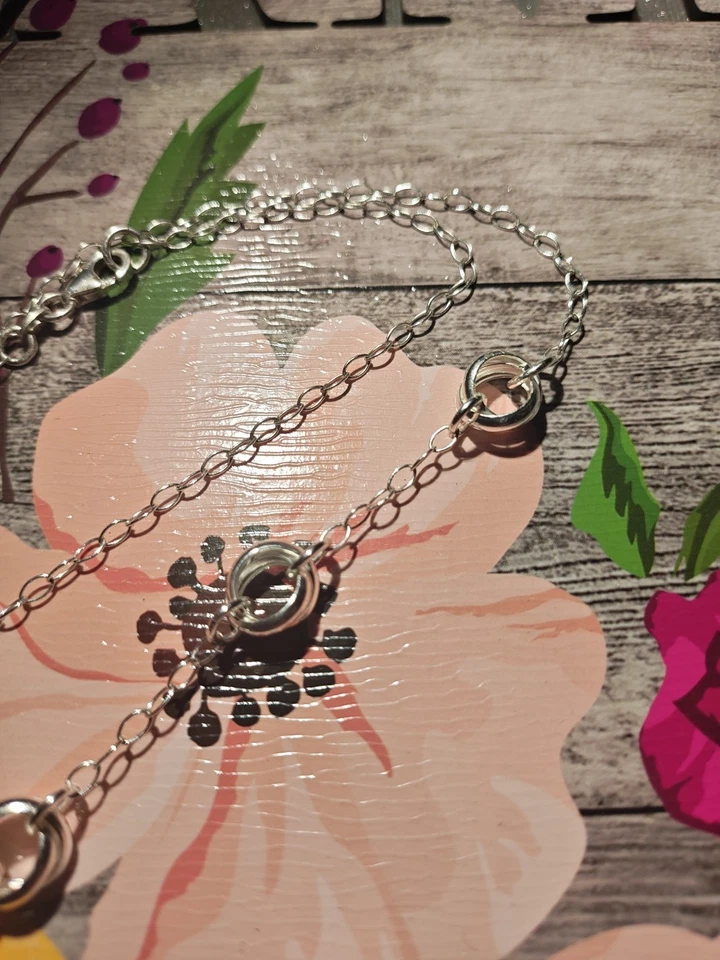 Collar Doble Nudo Amor Nudo Plata Esterlina 925 M Italia Foto 2 de 4