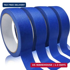 Automotive Masking Tape Blue Refinish Masking Tape Auto Body Paint Tape 4 Rolls