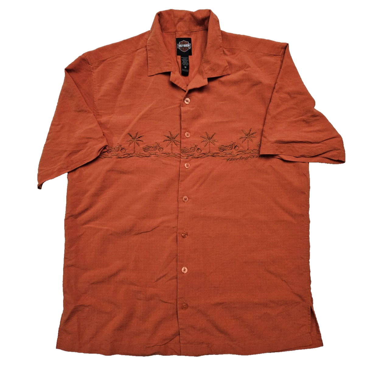 harley davidson hawaiian dress shirts Harley-Davidson Men's Hula Black Aloha Shirt Black L