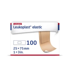Leukoplast Elastic Tan Adhesive Bandage Sterile 1 x 3" 100 per Box