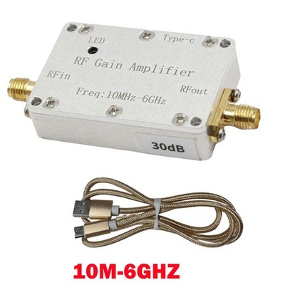 10M-6GHz RF Amplifier 30dB High Gain Driver Receiving Amplifier Signal Module US