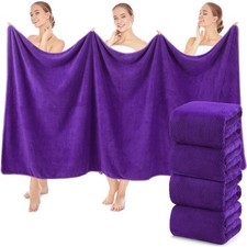Set of 4 Extra Large Bath Towels Measuring 40...