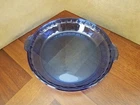 Vintage Pyrex Pie Dish Plate Number 229 Color Cobalt Blue