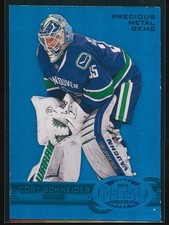Cory Schneider 2012-13 Fleer Retro 1997-98 Metal Universe Design PMG Blue /50