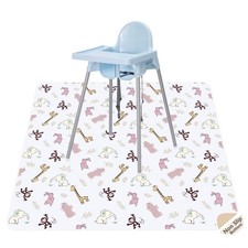 Splat Mat for Under High Chair, Waterproof Washable High Chair Floor Mat
