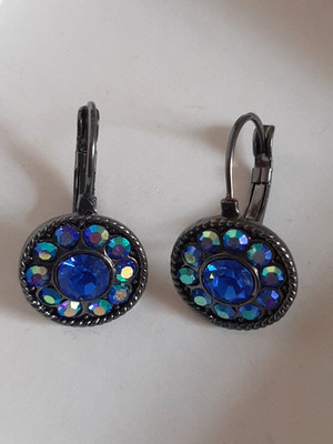 Konplott Ohrringe mit Brisur Damen Modeschmuck grün/türkis