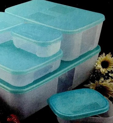 NEW VINTAGE 12 pc TUPPERWARE Freezer Mates Rare  Starter Set  #89-180