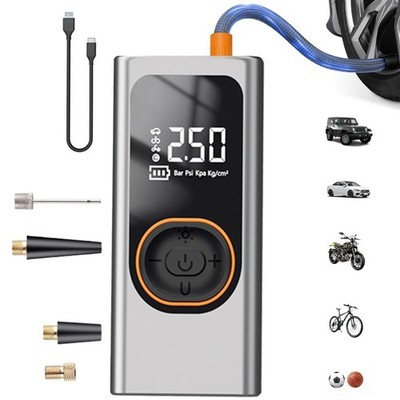 Portable Car Tire Inflator Wireless Air Compressor Fast Inflation for Motorcycle