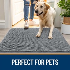 Dog Door Mat for Muddy Paws 30X20 Absorbs Moisture and Dirt Absorbent Non-Slip