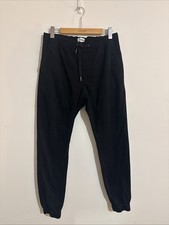 ZxZANEROBE Size XL Men’s Black Jogger Pants Elastic Waist Tie Casual
