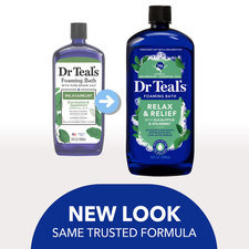 Dr Teal's Foaming Bubble Bath 34 fl oz  Eucalyptus Spearmint  Relax  Relief