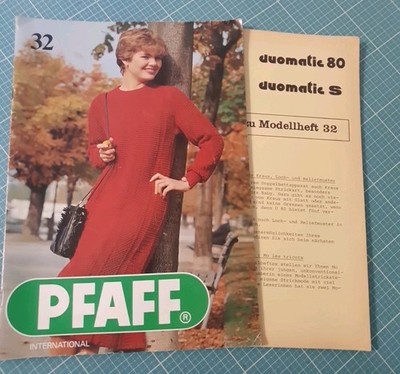 Modellen Mit Arbeitsheft  32 Für PFAFF Duomatic S Und 80. Gebraucht