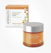 Andalou Naturals Glycolic Brightening Mask Pumpkin Honey - 1.7  fl oz FAST SHIP