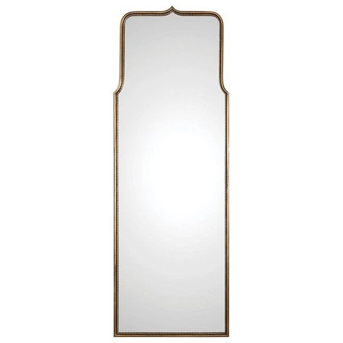 Uttermost Adelasia Metal Glass and MDF Wood Decorative Mirror in Antiqued Gold - Picture 1 of 6