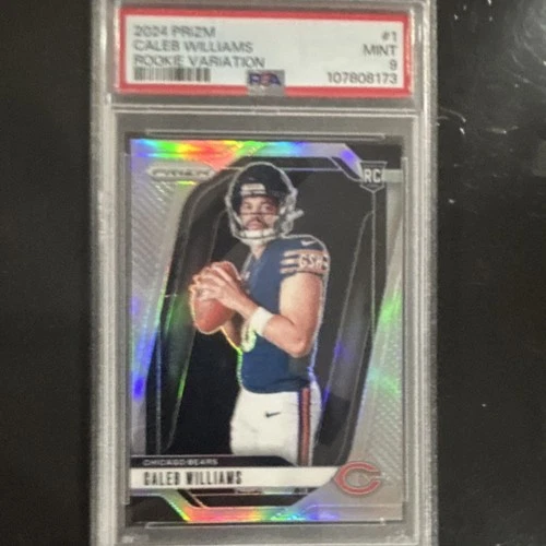 2024 Panini Prizm Rookie Variation Silver Caleb Williams #1 PSA 9 Bears