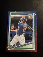 Panini Donruss Ryan Clifford New York Mets #198 Rated Prospect Red & Blue Laser…