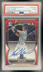 2023 Bowman Draft Max Clark Chrome Auto Red Refractor 1st #/5 Tigers PSA 9