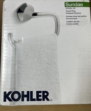 KOHLER Wall Mounted Sundae Towel Ring in Polished Chrome