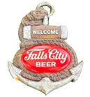 FALLS CITY BEER Vintage Sign Wall Hanging Old Bar Garage Man Cave Advertisement