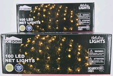 2 LED Net Mesh Lights String Lamp Christmas Party Wedding Xmas - Covers 8 x 8ft