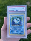 Pokémon TCG Blastoise Base Set Holo 2/102 (1999) PSA 6 English Graded