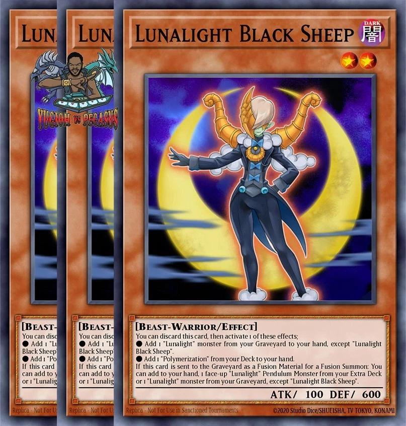 Yugioh! 3x Lunalight Black Sheep LAVD-ENL02 Ultra Rare 1st Ed NM - Image 1 of 1