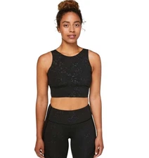 Lululemon X Barry's Stronger As One Long Line Bra Black Military Sz 6 Cup C/D