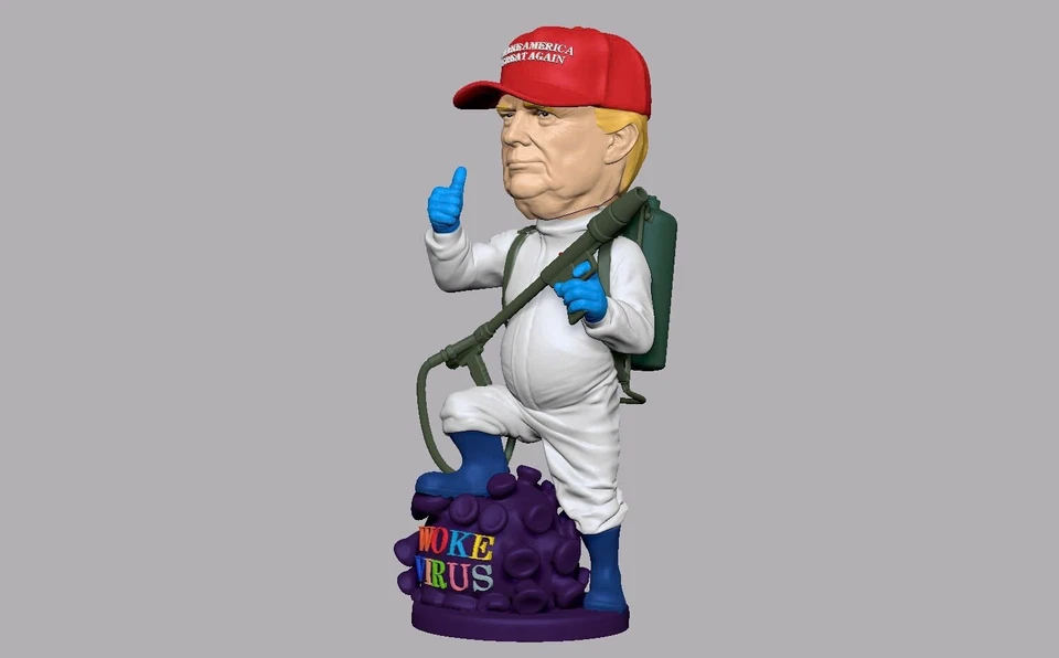 唐纳德·特朗普 摇头公仔 2024 年“唤醒控制”特别盒版限量版 — 第 3/4 张图片