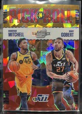 DONOVAN MITCHELL RUDY GOBERT 2020 Contenders Optic Pick N Roll Red Cracked ICE!