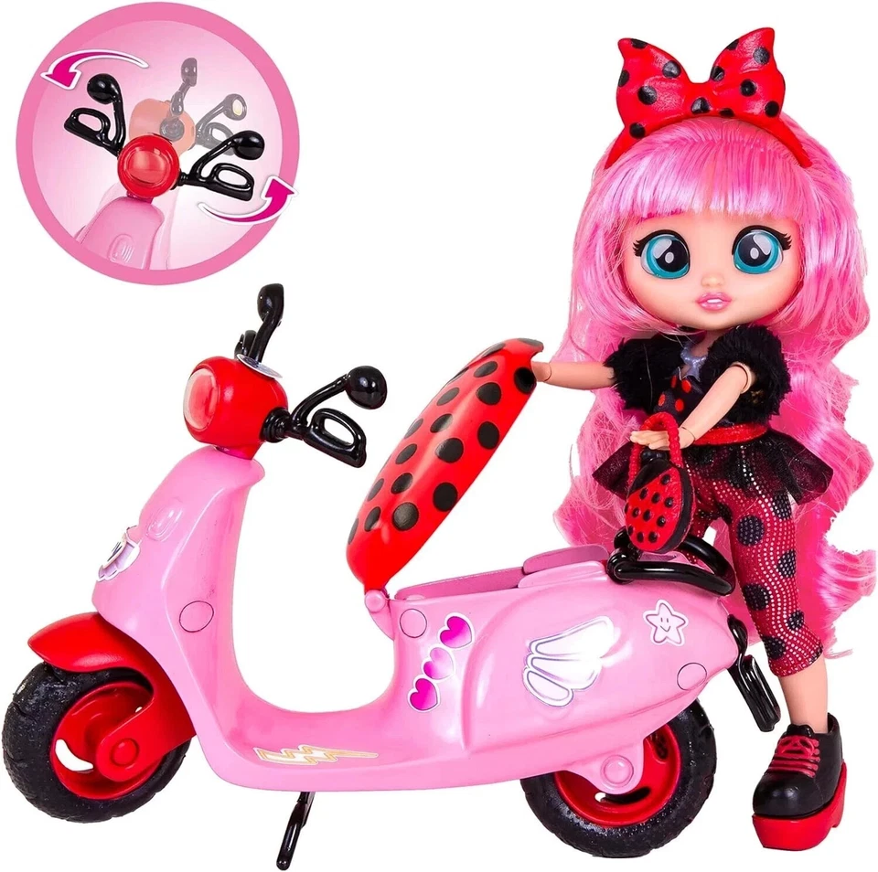 Cry Babies BFF Lady's Scooter - Girls and Boys Ages 5 Up, 7.8 Inch Doll,. - Image 2 of 4