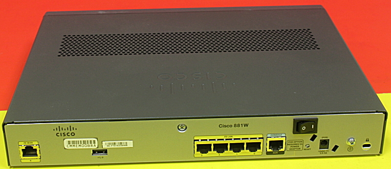 Cisco 881 C881W-A-K9 Wireless Security Router with Power Supply