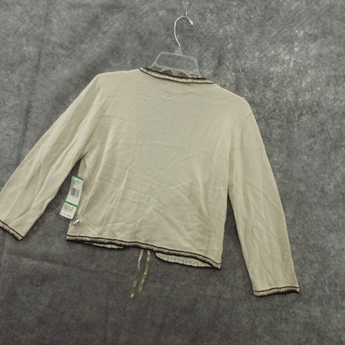 Nine West Sweater Womens Size Large 3/4 Sleeve Knit Cardigan New Defect - Picture 14 of 16