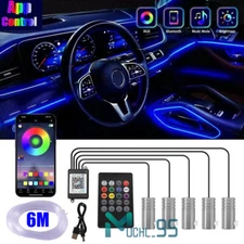 6M Tiras LED Para Auto Carro Tablero Banda De Luces Decorativas Interior Coche 