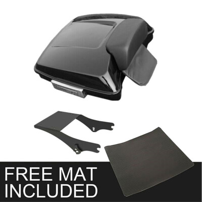 Black Razor Trunk Pad Mount Rack Fit For Harley Touring 97-08 2007