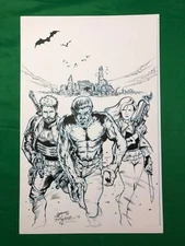 Werewolf by Night Original Comics Splash Page 11x17 Unpublished Zachary/Kaalberg
