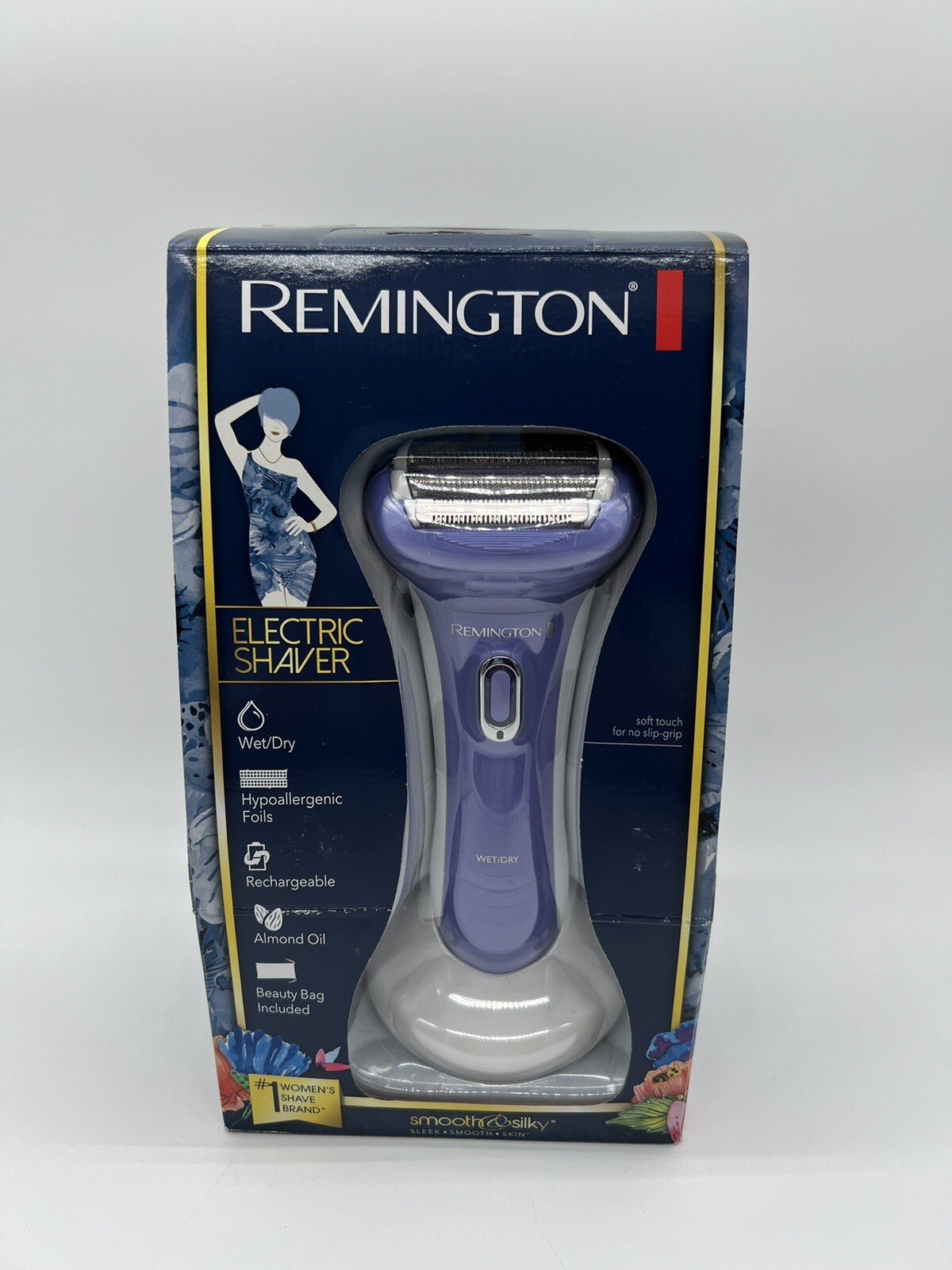 REMINGTON Smooth & Silky Electric Wet/Dry Shaver White & Purple Model WDF5030(R3