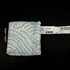 IKEA SKYNKE Shopping Bag Reusable Foldable Blue/White 17¾×14¼"