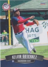 2016 Hagerstown Suns Kelvin Gutierrez RC Rookie Nationals Minor