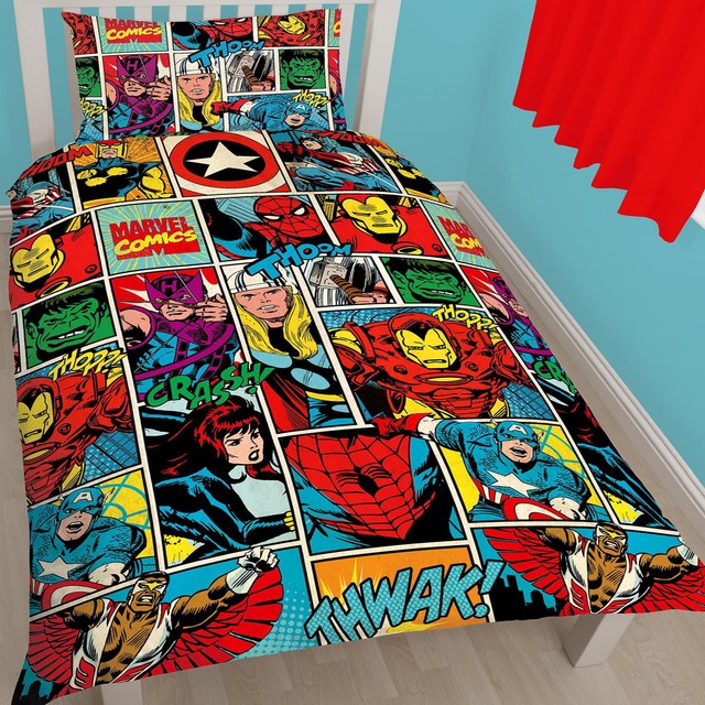 marvel cot bedding