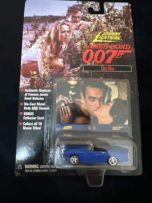 Johnny Lightning James Bond 007  '' Dr. No ''  Blue Sunbeam Alpine  1998