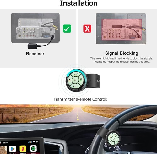Ergonomische Uhrenarmband Stil Funk Fernbedienung mit Leuchttasten - Auto... - Bild 4 von 7