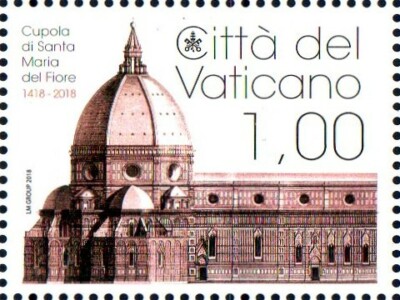 2018 Vatican 600 Dome S. Maria del Fiore MNH