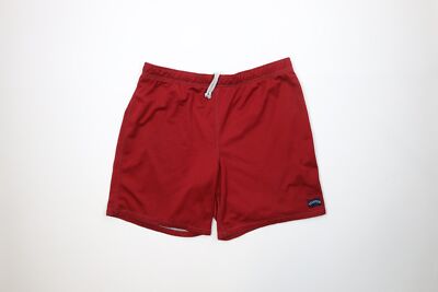 Vintage 90s Starter Mens Large Spell Out Box Logo Above Knee Reversible Shorts