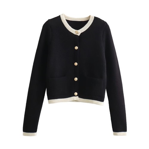 2025 Spring Womens New Button Knitted Cardigan Coat Slim Fit Casual Sweater Chic - Picture 23 of 32