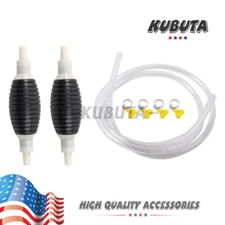 2Pcs Siphon Pump Gas Transfer Gasoline Siphone Hose Oil Water Fuel Transfer Hand