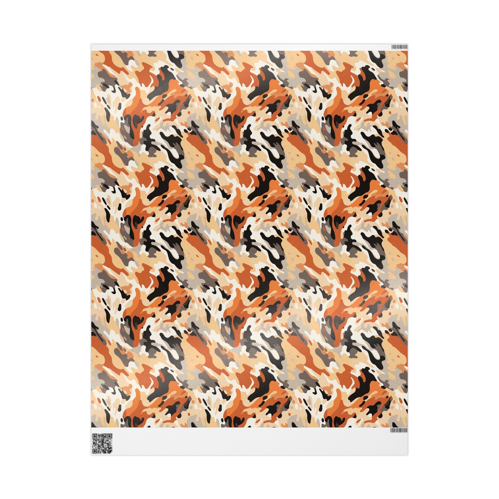 Stylish Camo Wrapping Paper, Trendy Gift Wrap, Birthday, Holiday, DIY Projects,