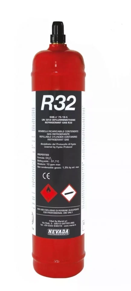 Gas Refrigerante R32 Para Recargar - 1 litro, Aire Acondicionado, 780gr