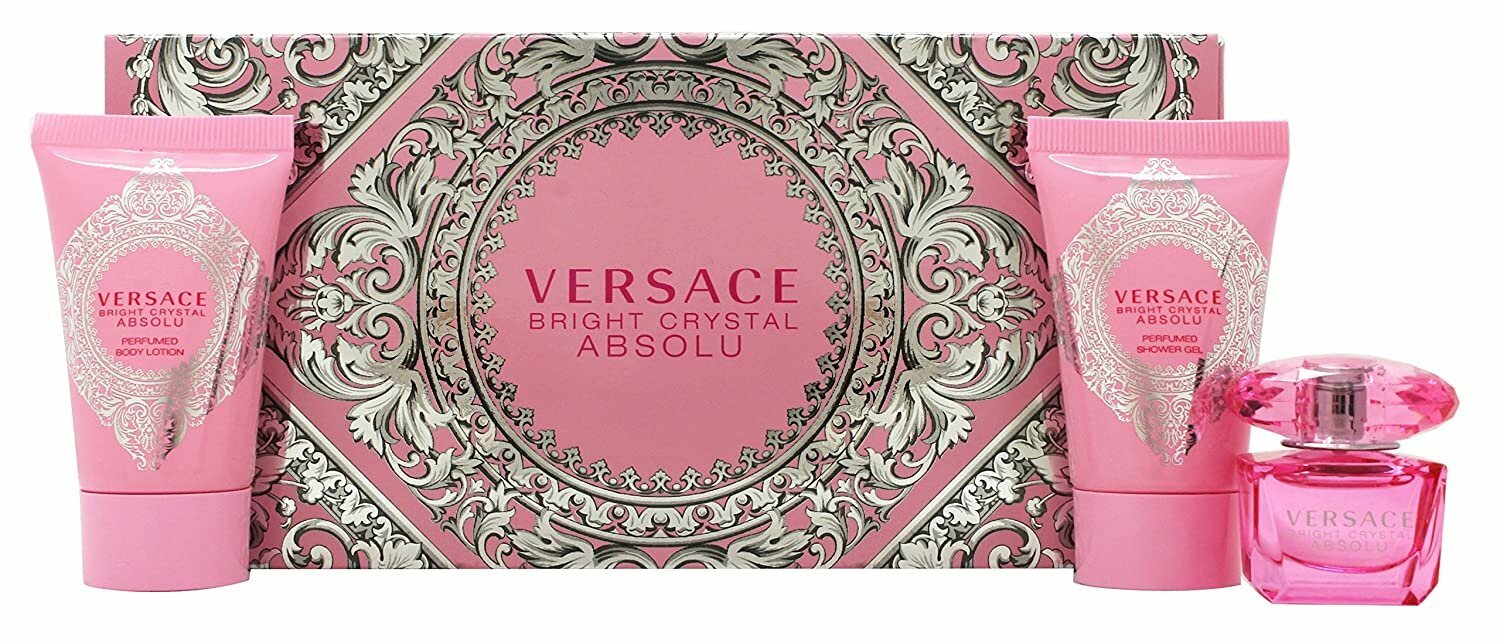 Versace Bright Crystal Absolu 3 Piece Miniature Set | Ebay